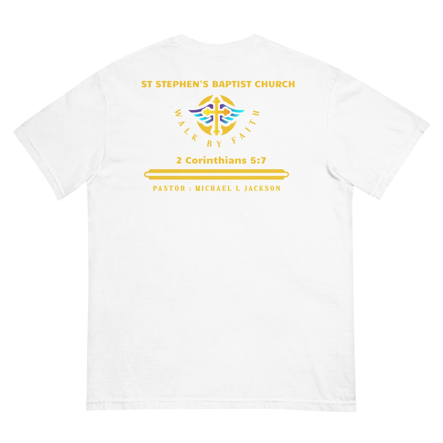 Walk By faith garment-dyed heavyweight t-shirt