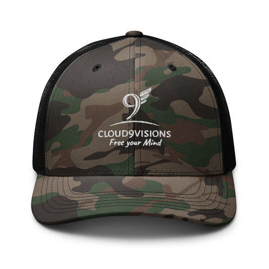 Camouflage trucker hat