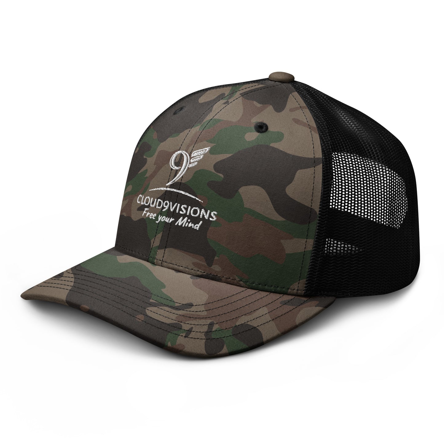 Camouflage trucker hat