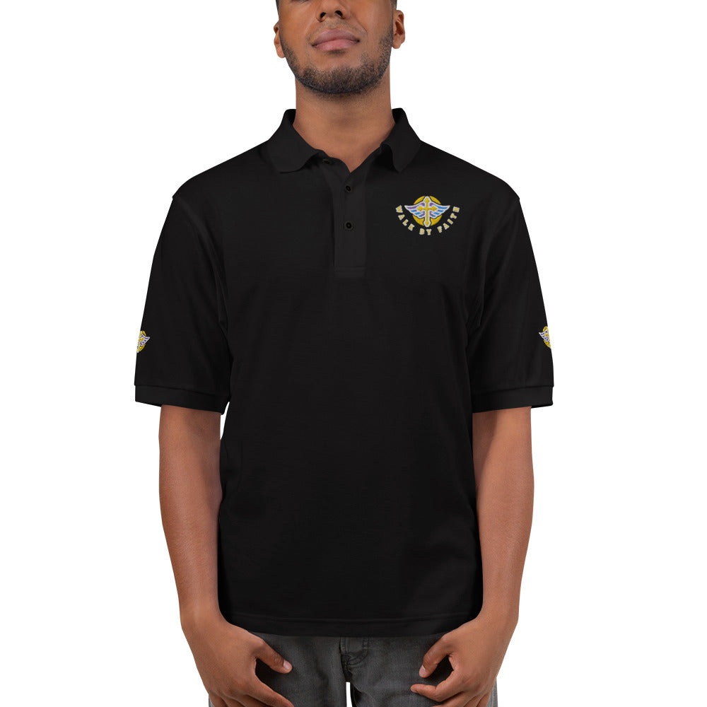 Men's Premium Polo " WALK BY FAITH "