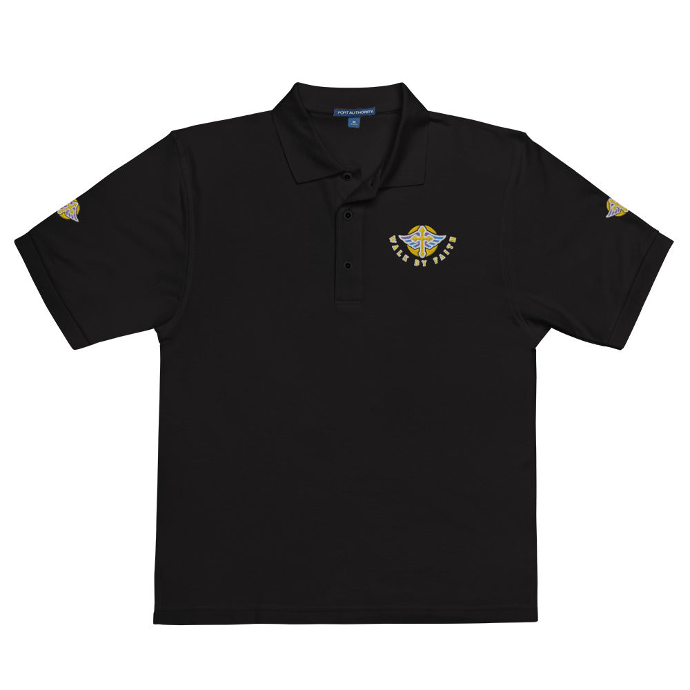 Men's Premium Polo " WALK BY FAITH "