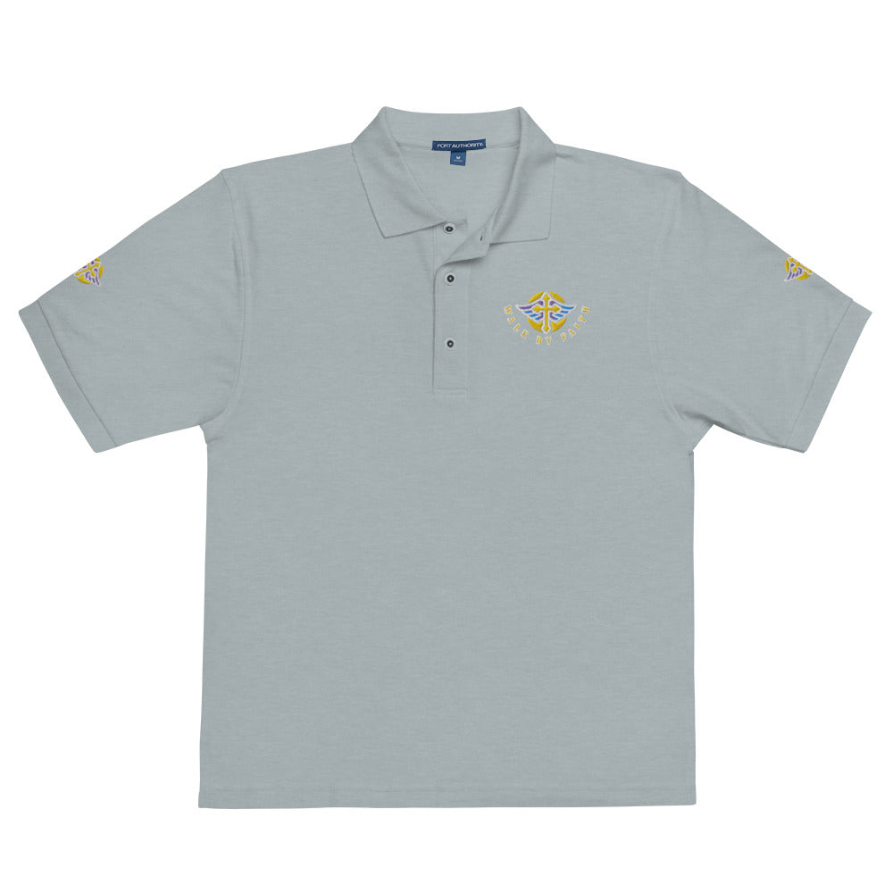 Men's Premium Polo " WALK BY FAITH "