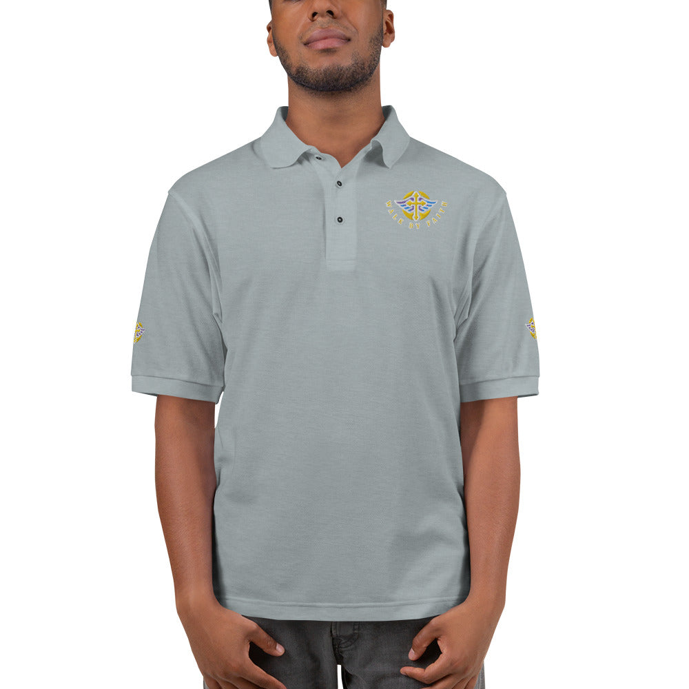 Men's Premium Polo " WALK BY FAITH "