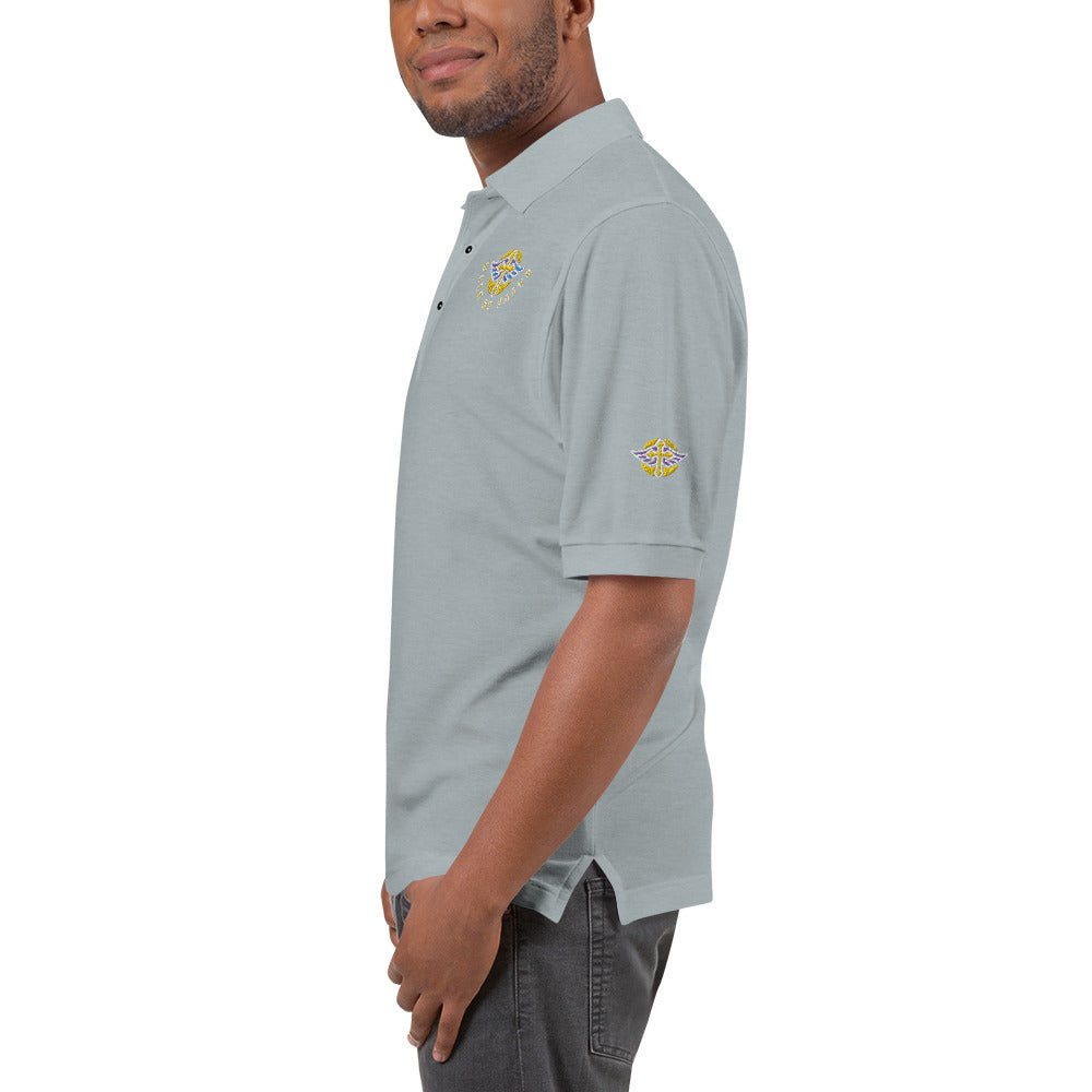 Men's Premium Polo " WALK BY FAITH "