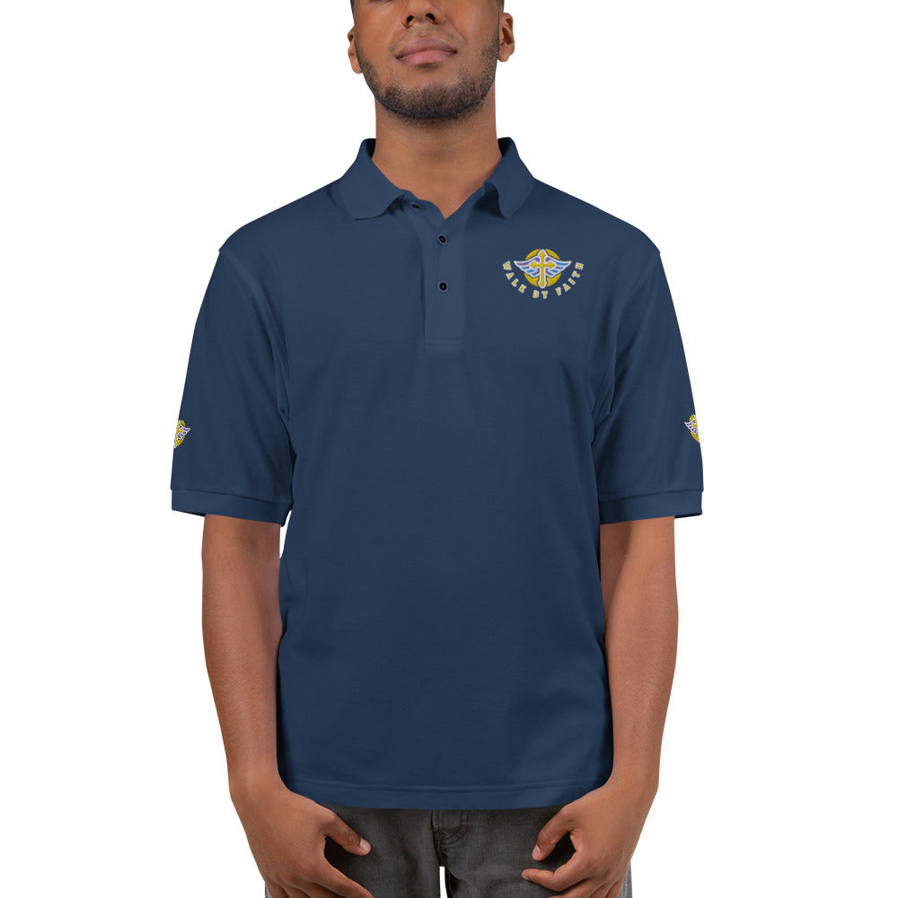 Men's Premium Polo " WALK BY FAITH "