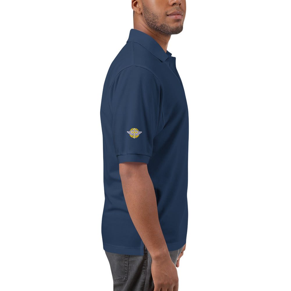 Men's Premium Polo " WALK BY FAITH "