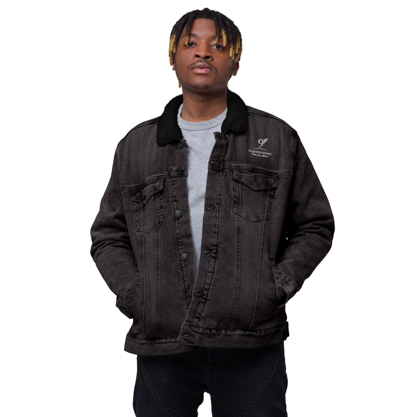 Cloud9visions Denim sherpa Jacket