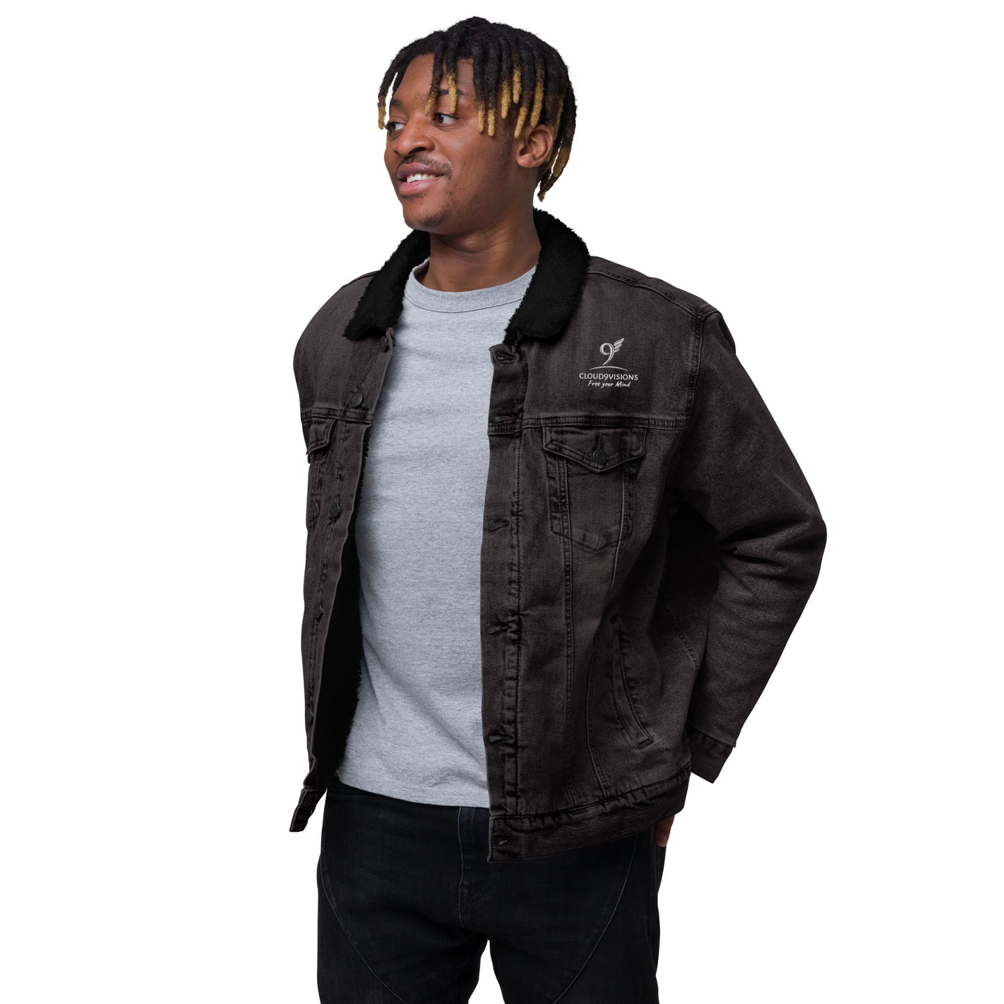 Cloud9visions Denim sherpa Jacket